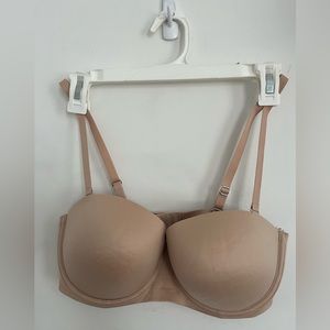 Aerie Full Coverage Nude Bra size 36D with removable and adjustable straps